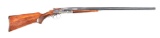 (C) L.C. SMITH FEATHERWEIGHT FIELD GRADE 20 BORE SIDE BY SIDE SHOTGUN.