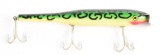 GREEN, RED, AND WHITE LURE.