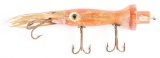 RUSSO SQUID WITH PROTOTYPE FISHING LURE.