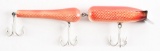 STAN GIBBS RED AND WHITE LURE.