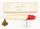 LIDO LURES RED AND WHITE LURE.