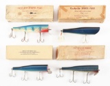 LOT OF 4: HICKY-DO LURES.