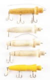 LOT OF 5: EARLY RUSSO SQUID PROTOTYPE LURES.