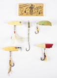LOT OF 4: CAPTAIN BILL'S EARLY FISHING LURES.