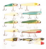 LOT OF 12: SNOOK BAIT FISHING LURES.