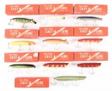 LOT OF 10: STAN GIBBS CAST-A-LURE FISHING LURES.