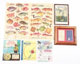 NICE LOT OF EARLY FISHING LITERATURE.