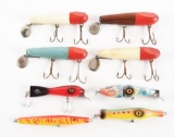 LOT OF 8: VARIOUS STRIPED BASS FISHING LURE.