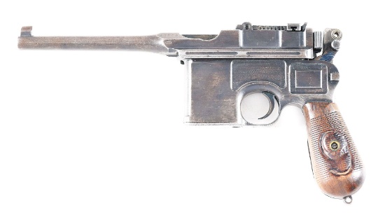 (C) MAUSER C96 SEMI-AUTOMATIC PISTOL WITH SHOULDER STOCK