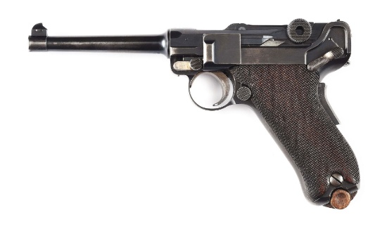 (C) RARE & ALL MATCHING DWM ROYAL PORTUGUESE ARMY CONTRACT MODEL 1906 M2 SEMI-AUTOMATIC PISTOL WITH