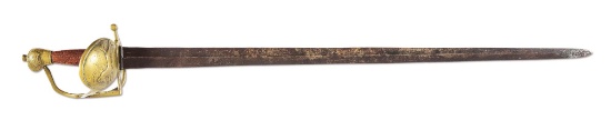 IMPORTANT SIR WILLIAM PEPPERELL REGIMENT MARKED HANGER, ONLY KNOWN EXAMPLE.