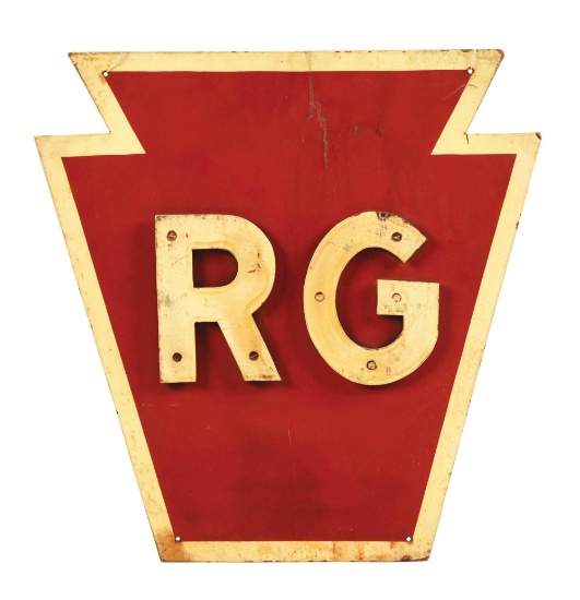 PRR "RG" TOWER SIGN.