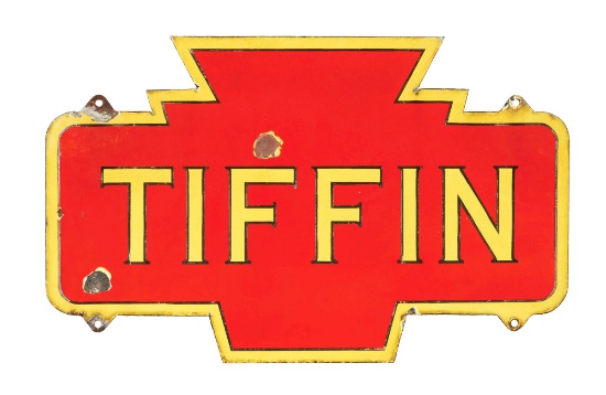 PRR "TIFFIN" STATION SIGN.
