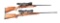 (M) LOT OF 2: BROWNING A-BOLT BOLT ACTION RIFLES WITH SCOPES.