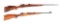 (M) LOT OF 2: WHITWORTH CUSTOM MODEL X AND INTERARMS MARK X BOLT ACTION RIFLES