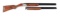 (C) BROWNING DIANA GRADE 12 BORE 2 BARREL SUPERPOSED SHOTGUN WITH CASE.