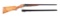(M) PARKER REPRODUCTIONS DHE 20 BORE 2 BARREL SET SIDE BY SIDE SHOTGUN WITH CASE.