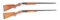 (C) LOT OF 2: FOX STERLINGWORTH SIDE BY SIDE SHOTGUNS.