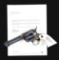 (M) COLT ENGRAVING SAMPLER FRONTIER SIX SHOOTER SINGLE ACTION ARMY REVOLVER WITH FACTORY ARCHIVAL LE
