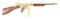 (M) GOLD PLATED AUTO-ORDNANCE WORLD WAR II COMMEMERATIVE SEMI AUTOMATIC THOMPSON RIFLE.
