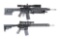 (M) LOT OF 2: BUSHMASTER XM15 .223 AND CUSTOMIZED SMITH & WESSON M&P15 .22 NOSLER SEMI-AUTOMATIC RIF