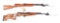 (M) LOT OF 2: MODIFIED YUGOSLAVIAN M59/66 AND CHINESE TYPE 56 SKS SEMI AUTOMATIC RIFLES.