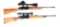 (M) LOT OF 2: REMINGTON 742 WOODSMASTER SEMI AUTOMATIC RIFLES WITH SCOPES