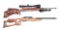 (M) LOT OF 2: RUGER 10/22 .22 LR AND MAGNUM RESEARCH .22 WMR SEMI-AUTOMATIC RIFLES.