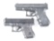 (M) LOT OF 2: GLOCK MODEL 23 & GLOCK MODEL 39 SEMI-AUTOMATIC PISTOLS.
