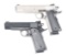 (M) LOT OF 2: HIGH STANDARD AND ROCK ISLAND ARMORY 1911A1 SEMI-AUTOMATIC PISTOLS.