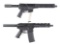 (M) LOT OF TWO: DIAMONDBACK DB9R 9MM AND AMERICAN TACTICAL OMNI HYBRID 5.56 SEMI-AUTOMATIC PISTOLS.