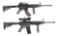 (M) LOT OF 2: BUSHMASTER XM15-E2S 7.62X39MM AND SMITH & WESSON M&P-15 5.45X39 SEMI AUTOMATIC RIFLES