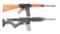 (M) LOT OF 2: BUSHMASTER XM15-E2S AND WINDHAM WEAPONRY WW-CF SEMI AUTOMATIC RIFLES.