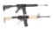 (M) LOT OF 2: DPMS A-15 AND DEL-TON DTI-15 SEMI AUTOMATIC RIFLES.