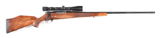 (C) WEST GERMAN WEATHERBY MARK V BOLT ACTION RIFLE WITH SCOPE