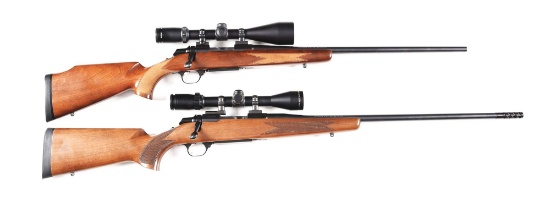 (M) LOT OF 2: BROWNING A-BOLT BOLT ACTION RIFLES WITH SCOPES.