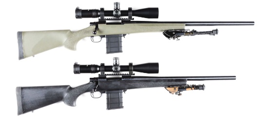 (M) LOT OF 2: HOWA MODEL 1500 BOLT ACTION RIFLES WITH SCOPES.