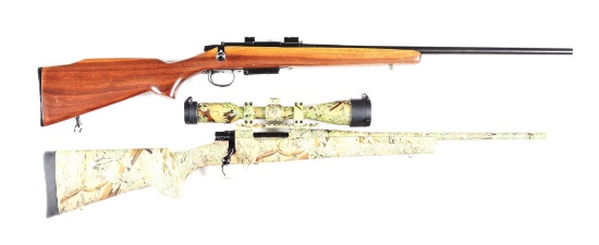 (M) LOT OF 2: REMINGTON MODEL 788 AND HOWA MODEL 1500 BOLT ACTION RIFLES.