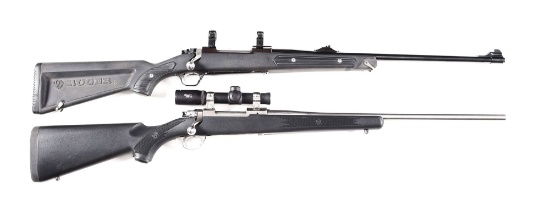 (M) LOT OF 2: RUGER M77 MARK II BOLT ACTION RIFLES