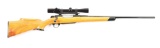 (M) BROWNING BBR BOLT ACTION RIFLE WITH SCOPE AND SILKY OAK STOCK.