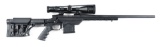 (M) WEATHERBY VANGUARD BOLT ACTION RIFLE IN MDT CHASSIS WITH SCOPE