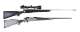 (M) LOT OF 2: REMINGTON 700 AND WEATHERBY VANGUARD BOLT ACTION RIFLES.