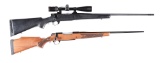 (M) LOT OF 2: WEATHERBY VANGUARD AND BROWNING X BOLT BOLT ACTION RIFLES.
