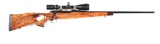 (M) CUSTOM WEATHERBY MARK V BOLT ACTION RIFLE WITH SCOPE.