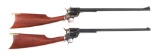 (M) LOT OF 2: UBERTI SINGLE ACTION ARMY REVOLVING CARBINES.