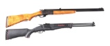 (M) LOT OF 2: SAVAGE 24 AND 42 COMBINATION RIFLE SHOTGUNS.