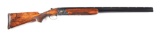 (C) BROWNING MIDAS GRADE 12 BORE SUPERPOSED OVER UNDER SHOTGUN WITH CASE.