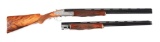 (M) CAESAR GUERINI FORUM OVER UNDER SHOTGUN 2 BARREL SET WITH CASE.