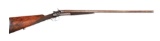 (A) WIEPERT GERMAN 20 BORE SXS HAMMERGUN WITH EXTRACTORS.