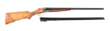 (M) PARKER REPRODUCTIONS DHE 20 BORE 2 BARREL SET SIDE BY SIDE SHOTGUN WITH CASE.